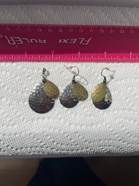 Fishing lure pendant and earrings